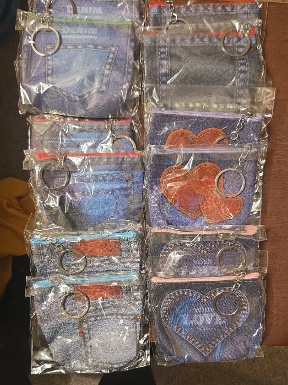 Denim Small Zipper Pouch new